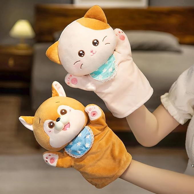 Hand Puppets Plush Animals Toys Dolls for Kids Imaginative Pretend