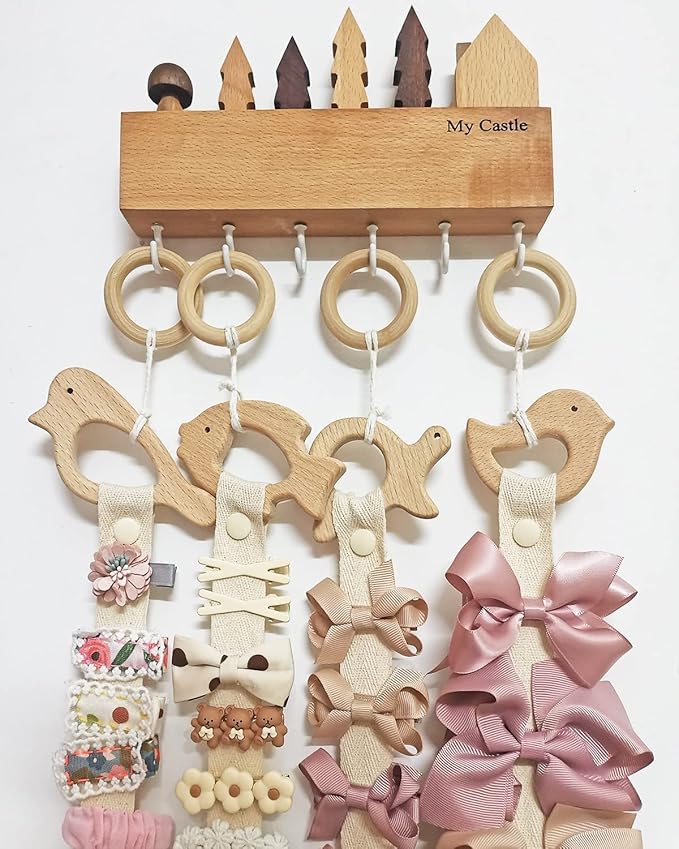 Baby Teething Toys Penta Angel 10Pcs Natural Wooden Teething Animal (10)