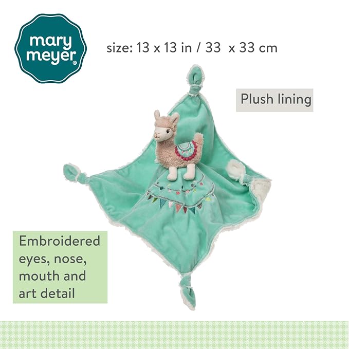 Mary Meyer Baby Lily Llama Character Blanket 13"x13"