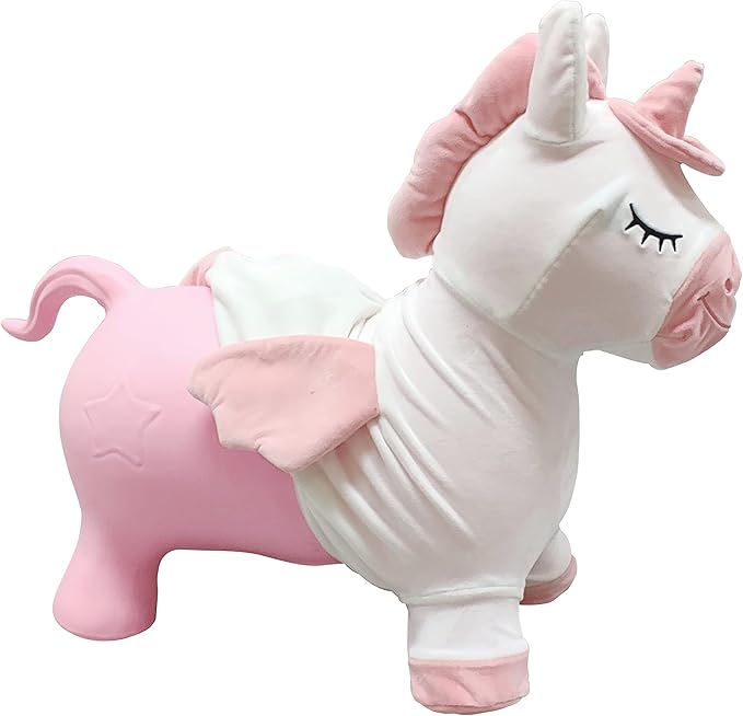 Lexibook BGP050UNI Inflatable Jumping Unicorn, for Indoor and Outdoor use