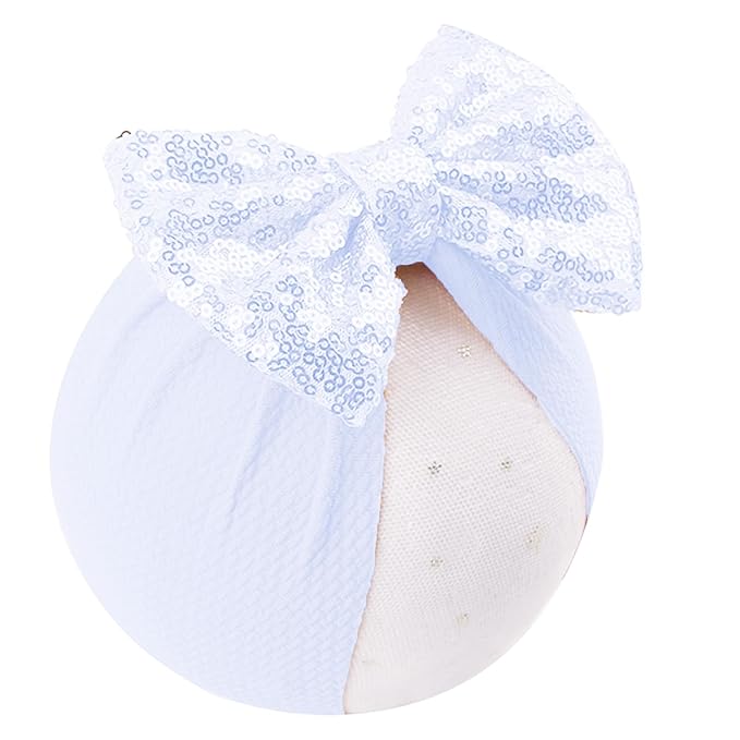 Glitter Bows for Baby Girls Headband, Newborn Bows Headbands Baby Accessories.(FD117) (Red