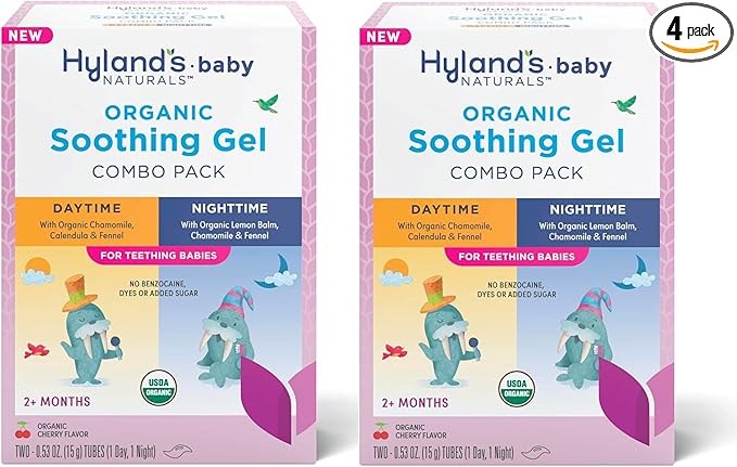 Hyland's Baby - Organic Daytime/Nighttime Soothing Gel Combo Pack, Easy-to-Apply 2 Months 1.06 Ounce (2 Tubes 0.53 oz.) 2)