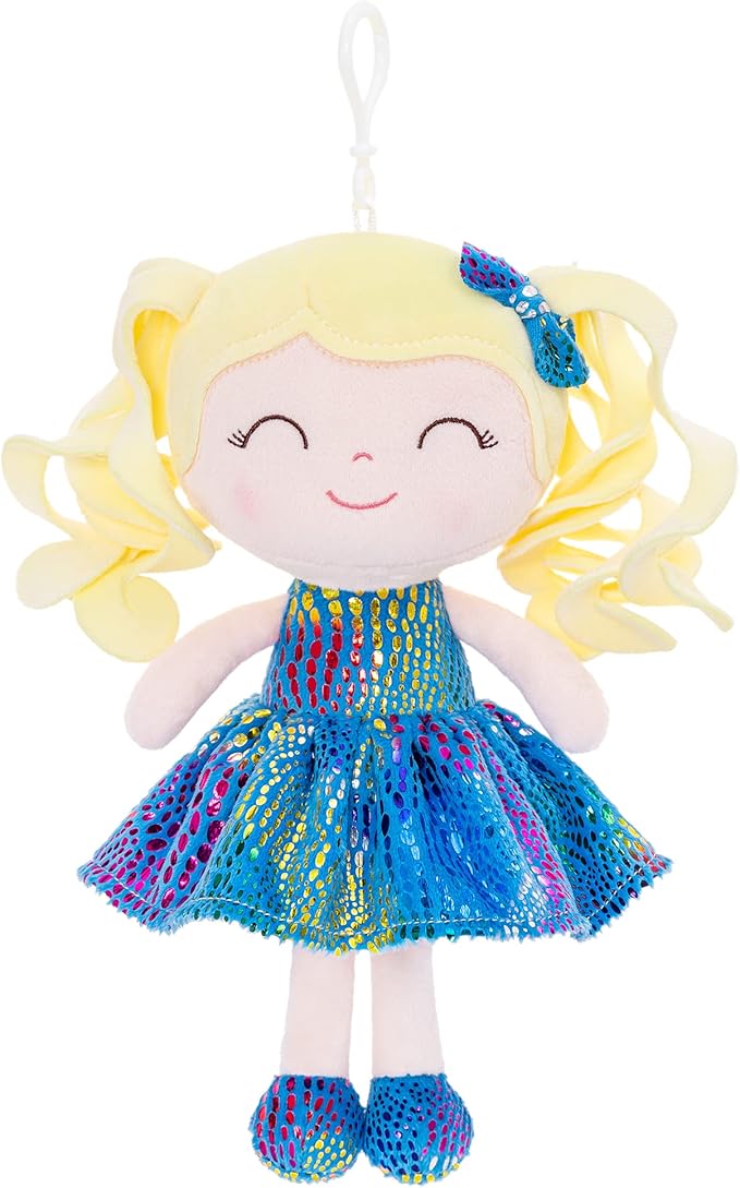 Gloveleya Plush Dolls Figure Toy Bundle Baby Doll Soft Girl 9" (3pcs)