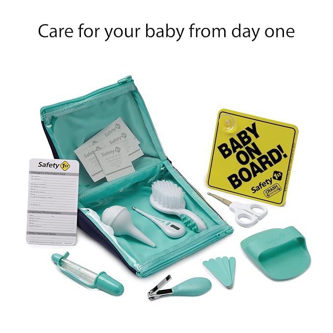 Safety 1st Home from The Hospital Kit, Newborn Essentials, Baby Essentials Must Haves, Seafoam