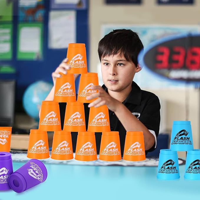 Cup Stacking Game, 12pcs Stacking Cups Set