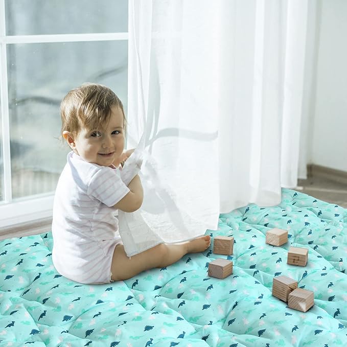 Baby Play Mat for Boys Girls, 50'' x 50'' baby Play Mat for Playpen