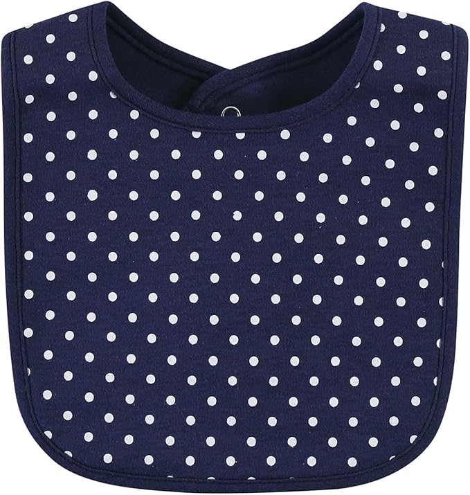 Hudson Baby Unisex BabyCotton Bib and Headband or Caps Set