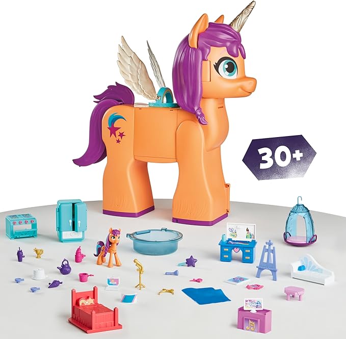 My Little Pony Toys, Sunny's Playset Reveal, 25-Inch-Tall Transforming Doll Playsets and Interactive Toys for 5 Year Old Girls & Boys (Amazon Exclusive)