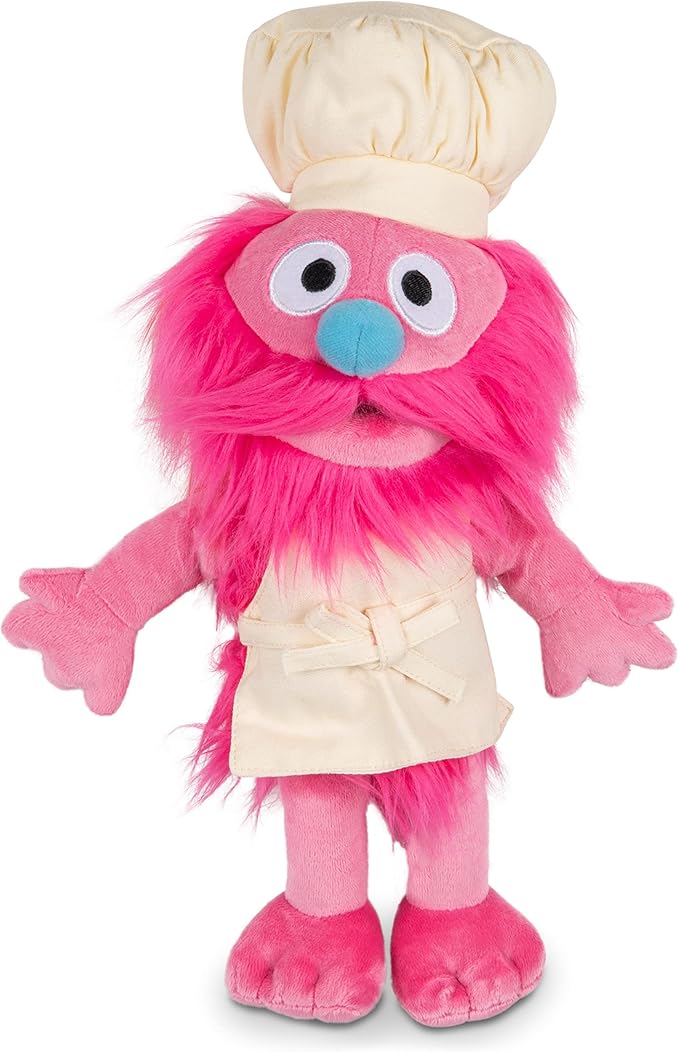 GUND Sesame Street Official Gonger Muppet Plush, Premium Plush Toy for Ages 1 & Up, Pink/Beige, 10”