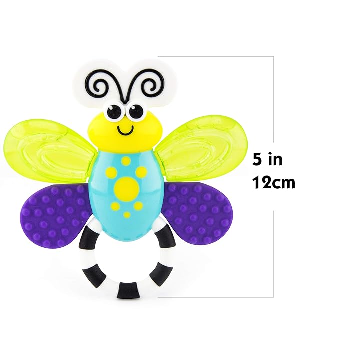 Sassy Flutterby Teether | Water-Filled Teether Soothes Gums 3 Months (80106)