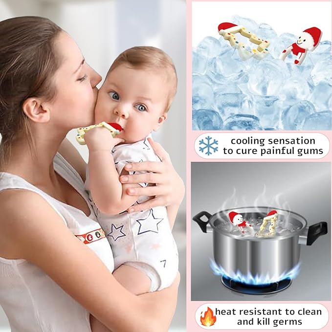 Baby Teething Toys, Silicone Teether for Babies