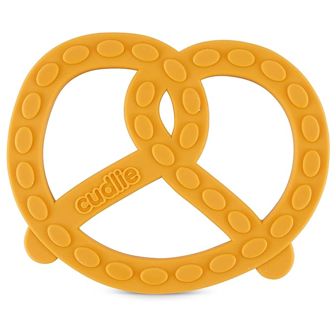 Cudlie 2-Pack Food Grade Silicone Teether - BPA Free, Fun