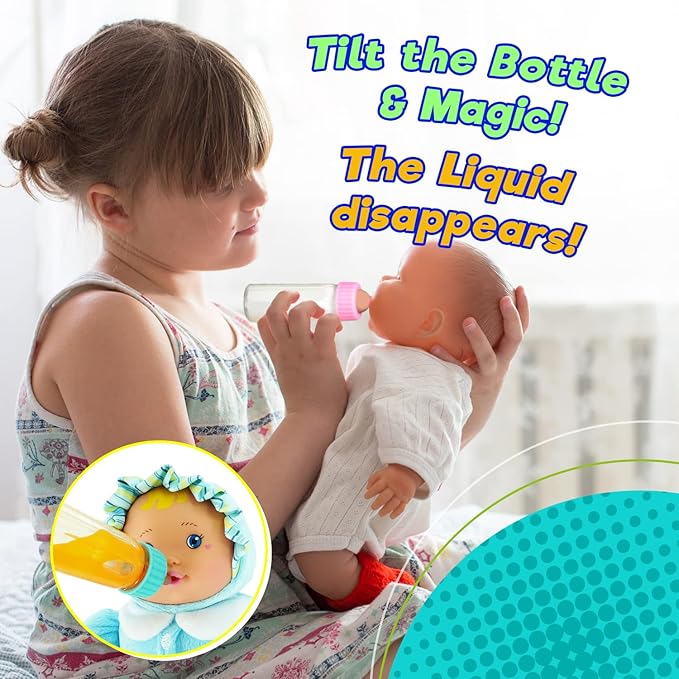 Ja-Ru Magic Baby Doll Bottles Milk Bottle and Juice Bottle, 2 Bottles. 701-1