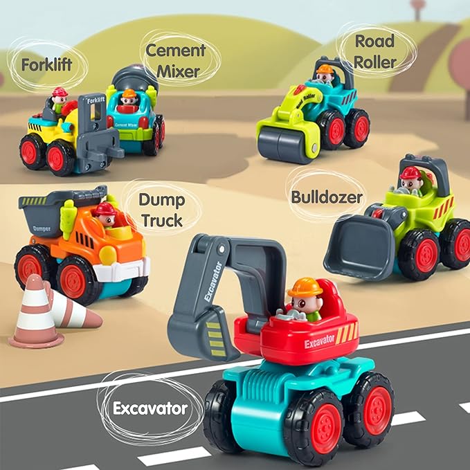 iPlay, iLearn Toddler Construction Toy Trucks 6 9 12 18 1 2 3 Year