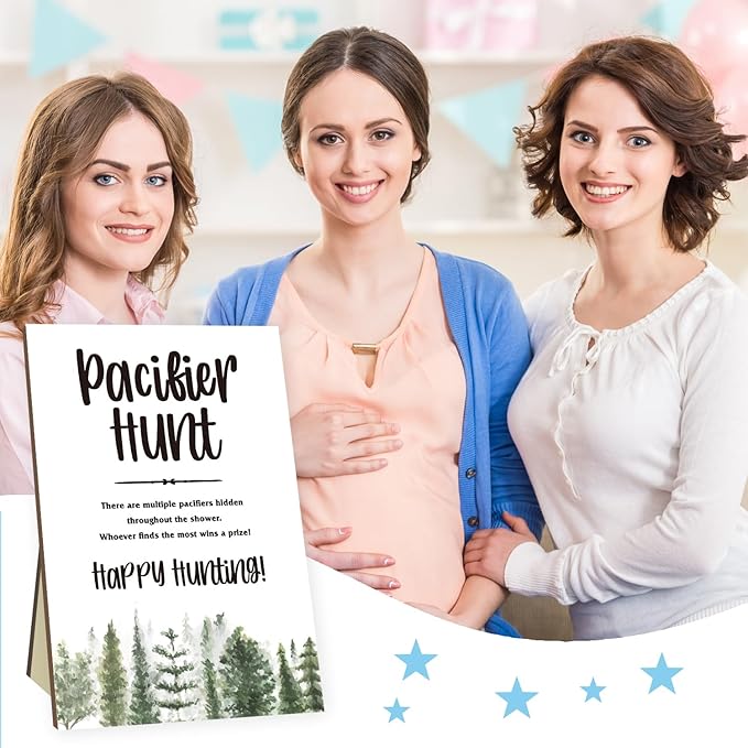 Baby Shower Party Games, Baby Pacifier Hunt 50 Blue