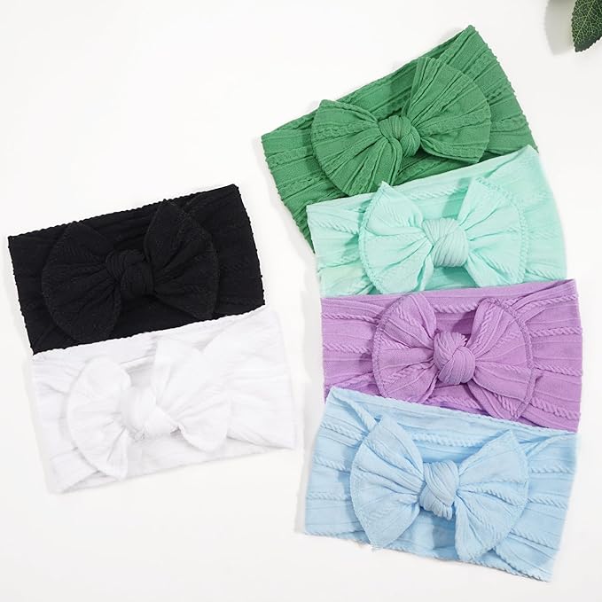C횋LLOT Super Stretchy Soft Knot Headbands with Hair Bows Head