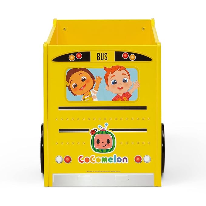 Delta Children CoComelon School Bus Toy Box + Delta Children