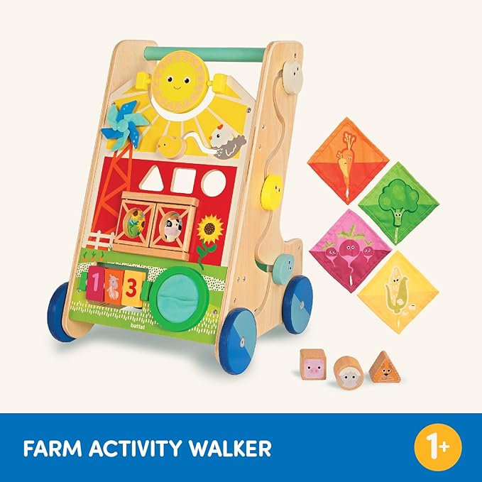 Battat – Wooden Activity Walker 9 Educational 1 Year