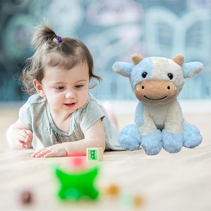 9 inches Cow Stuffed Animal Soft Plush Cute Cow Doll