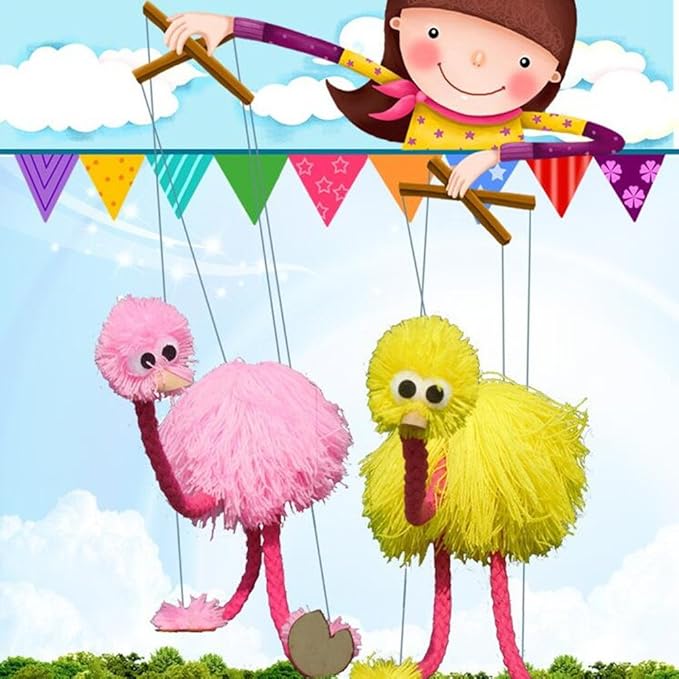 HOCHE Toy-Marionette Ostrich (Yellow)