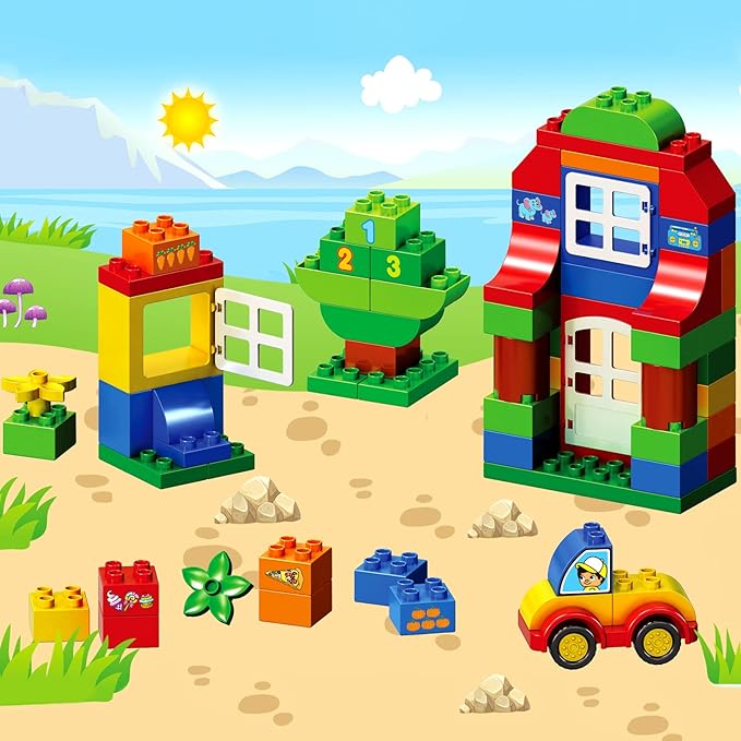 Large Building Blocks Set, 94 Pcs Classic Big Blocks STEM Toy Bricks 3,4,5,6,7,8+