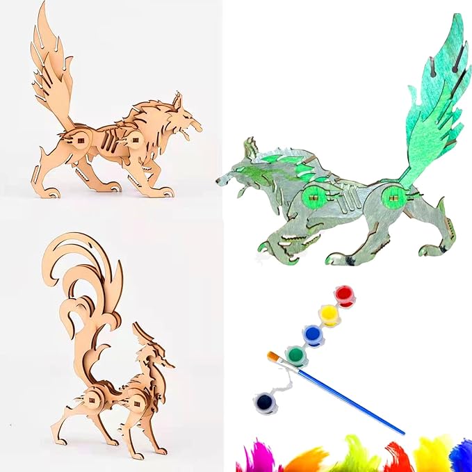 (5pcs) Animal Wood Puzzles Adult, 3D Wooden Puzzles Set