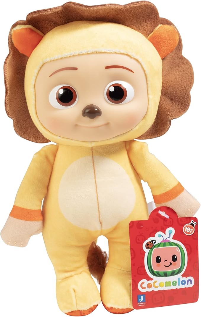 CoComelon 8-Inch JJ Lion & Koala Plush 2-Pack - Officially Licensed Soft & Squishy Stuffed Animal Doll Toys 1-3 - 2