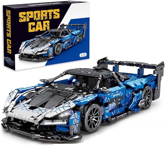 Mesiondy Sports Car Building Blocks Toys Adults Kits,1:14 MOC Building Set Raceing Car Model for Boys Age 12-16 8-14,(1404 Pieces)