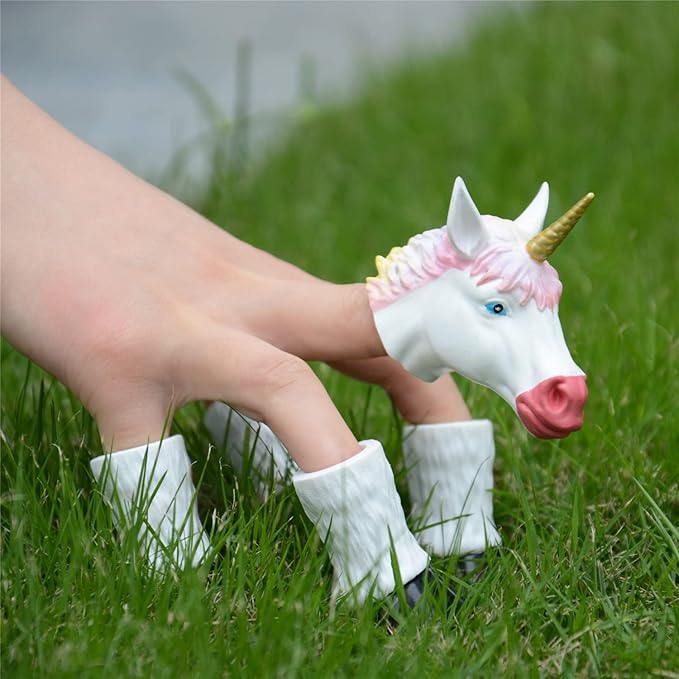 HugOutdoor Horse & Unicorn Finger Puppet Toy Cosplay Novelty Christmas