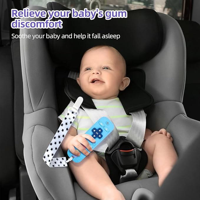 Chuya Remote Teethers Silicone Baby Teething Toys, TV Remote Teether 0-6-12-18 Months