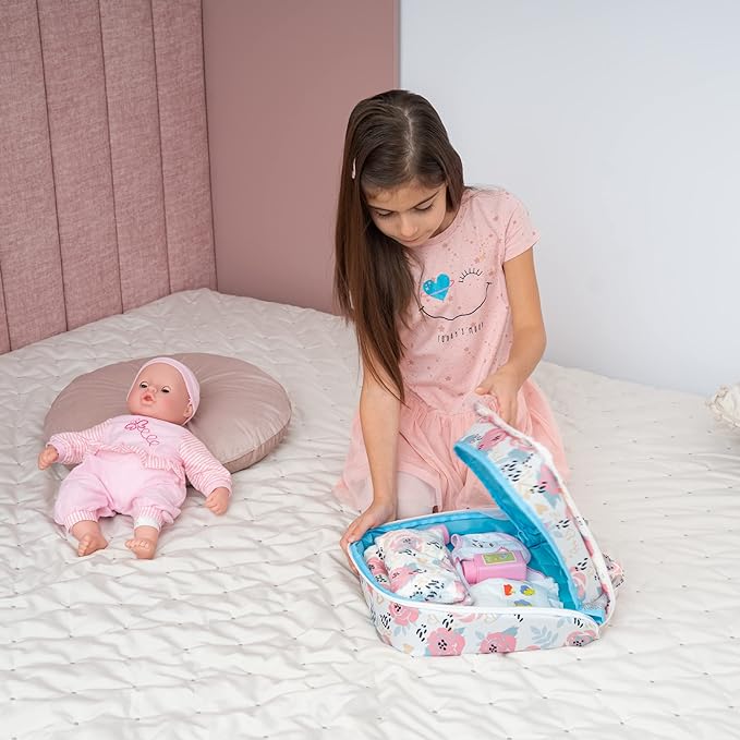 Baby Doll Bed - Portable Doll Bassinet 21 inches