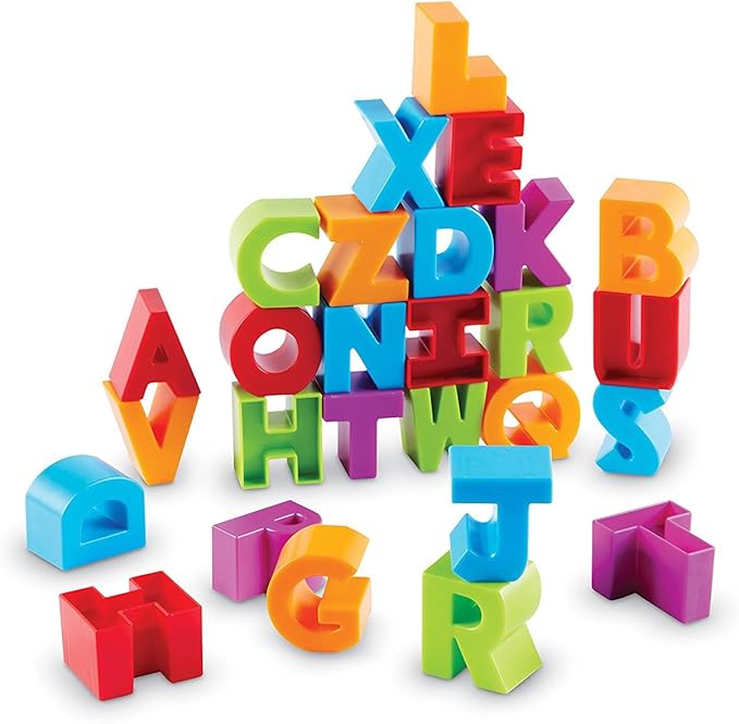 Learning Resources Letter Blocks, Fine Motor Toy 36 Pieces, 2+
