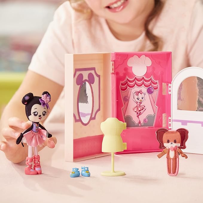 SWEET SEAMS 6" Soft Rag Doll Deluxe Pack – 1pc Toy | Minnie Mouse & Fifi Ballet Studio