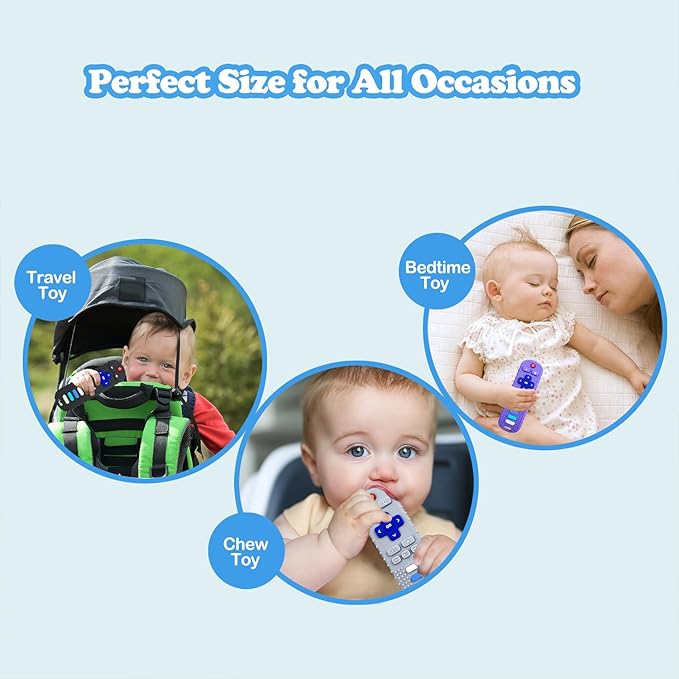 Baby Teething Toys, Food Grade Silicone Teether for Babies 3 6 12 18 Months
