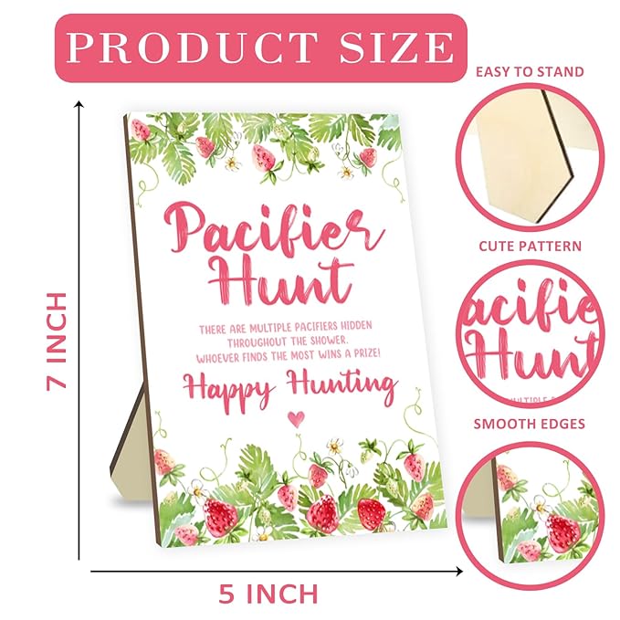 Baby Pacifier Hunt Game, Baby Shower Games Set 50 Mini