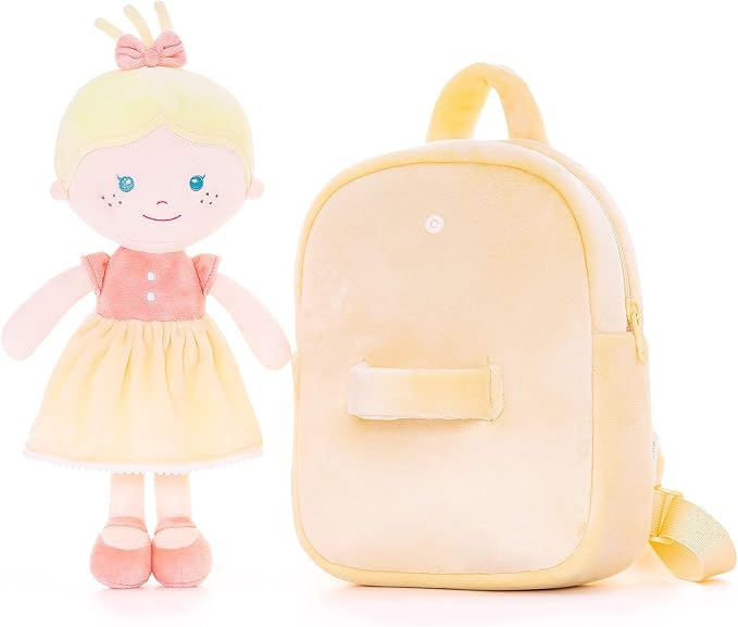 Onetoo First Baby Doll Plush Rag Doll Soft Baby Doll 9.5"
