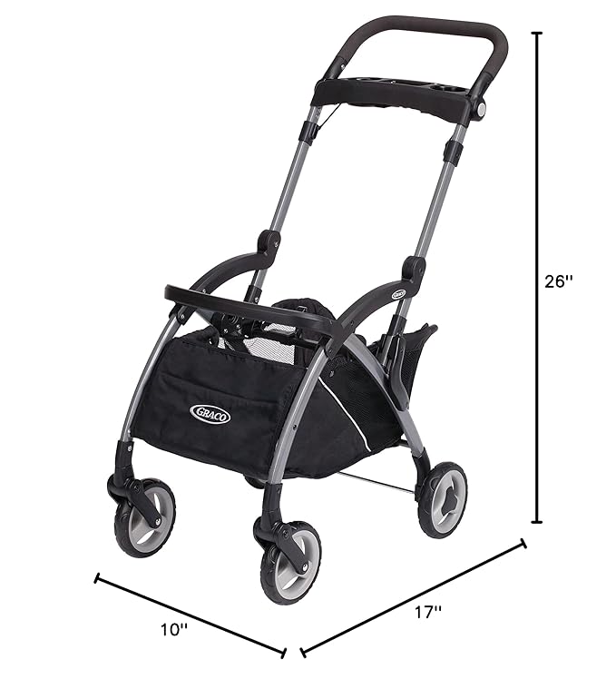 Graco SnugRider Elite Car Seat Carrier, Lightweight Frame, Travel Stroller Accepts any Graco SnugRide Infant Car Seat, Black
