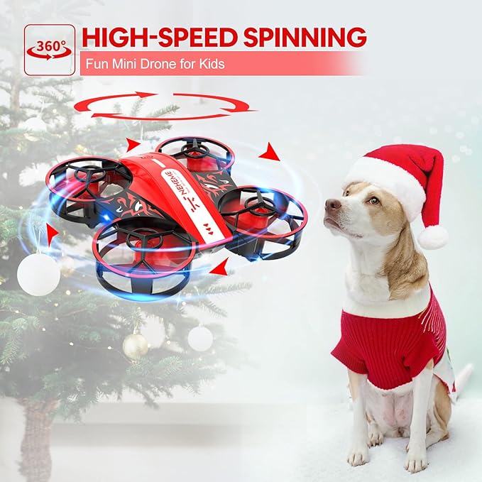 NEHEME NH330 Mini Drones for Kids Beginners Adults, RC Small Helicopter Quadcopter with Headless Mode 3D Flip 2 Batteries,