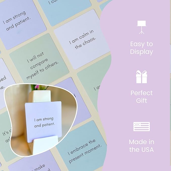 High Contrast Baby Cards 2-in-1 w/New Mom Affirmation Cards | High Contrast Baby Toys for Newborn 0-6 Months