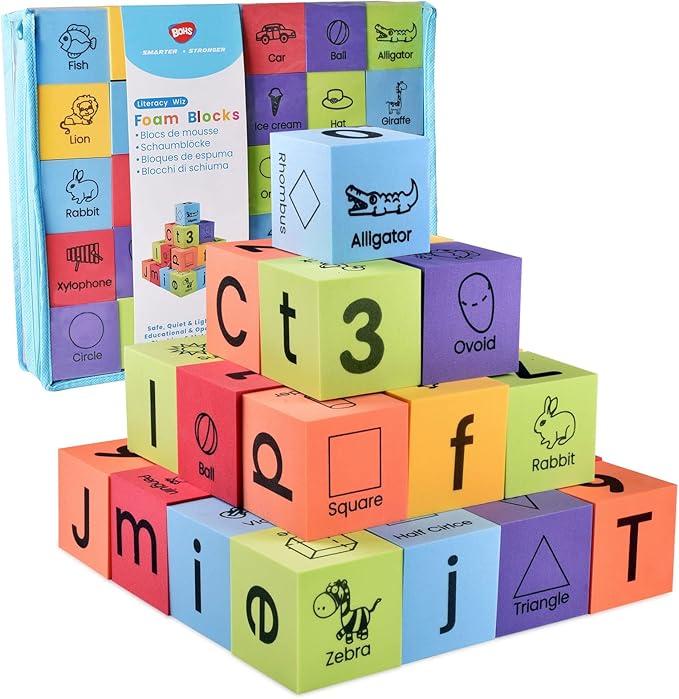 BOHS Foam Learning Blocks - Number,Alphabet Toddlers,30pcs