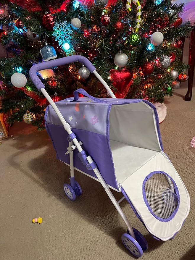 ANIVIA Pet Stroller and Accessories for Kids Ages 3 to 7 Year Olds, Dog Toy for Toddlers 2 Pieces 1 Pet