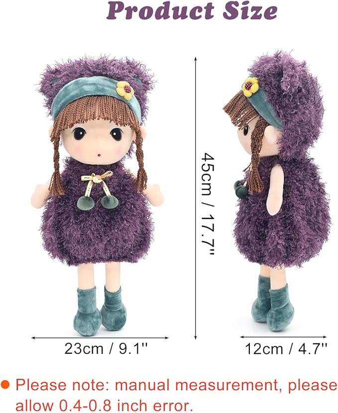 HWD Kawaii 17 inch Stuffed Plush Girl Toy Doll Good