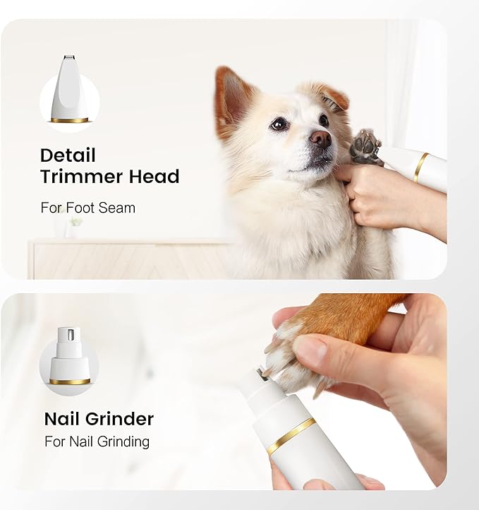 FERRISA Dog Clipper Grooming Kit Women's Leather Small Wristlet Purses, (White)