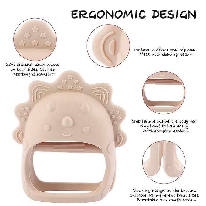 Baby Teethers 3-6 Months, BPA Free Baby Chewing Toys