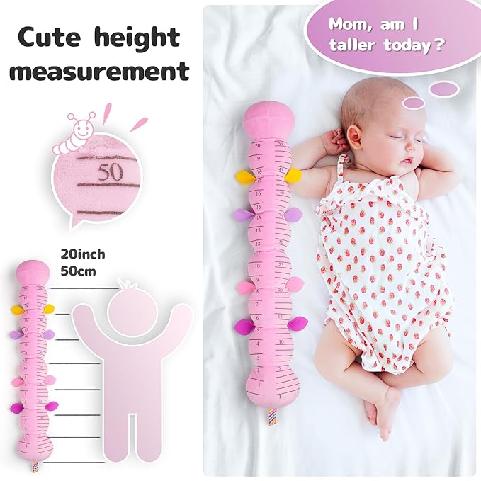 Infant Baby Musical Stuffed Animal Activity Soft Toys with Multi-Sensory Crinkle, Rattle and Textures 0-3-6-12 Months