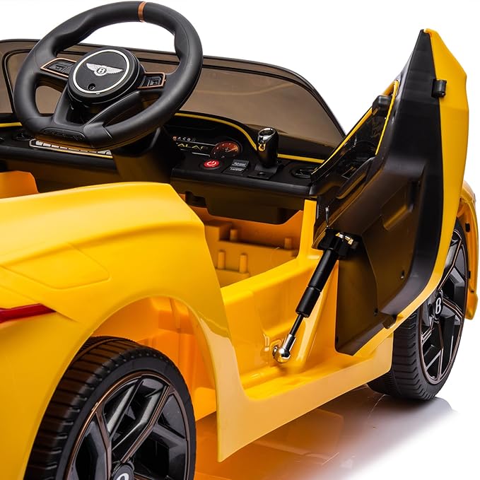 Hetoy 12V Kids Ride On Car, Licensed Bentley Bacalar Electric Vehicles w/Parent Remote Control 3 Speeds,