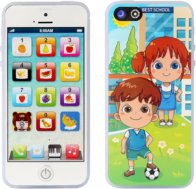 Child's Interactive My First Own Cell Phone Toy- Play to 8 Functions