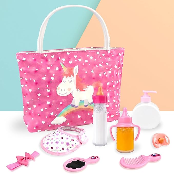 BNUZEIYI Baby Doll Accessories -Baby Doll Feeding and Caring Set 14-16 Inch 18 Inch