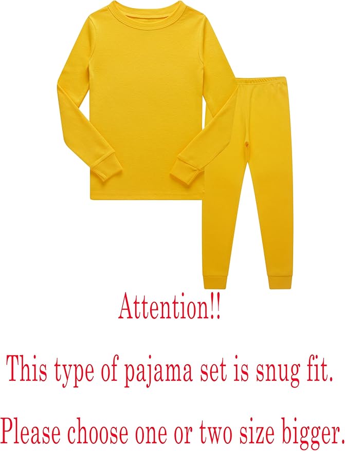 Family Feeling Little Big Boy Pajamas Sets 100% Cotton Pjs