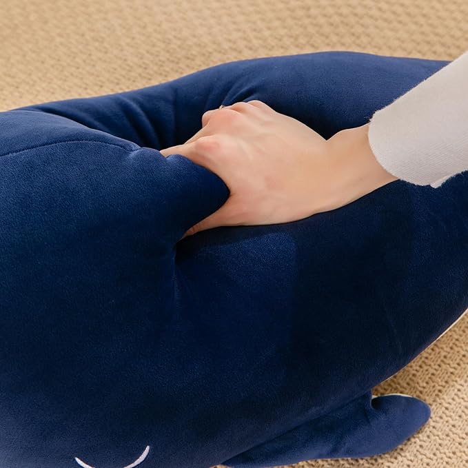 Gentle Whale Plush Toy Ultra Soft Cotton Sea Mammal Doll 10inch)